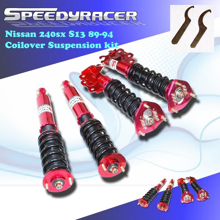 Emusa nissan 240sx s13 1989-1994 coilover suspension kit non adj. damper