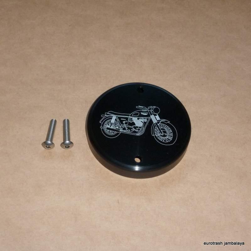 Triumph alloy points cover w/screws 500 650 750 anodized custom-made in usa 