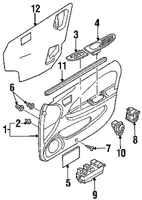 Nissan 254015m000 genuine oem factory original window switch