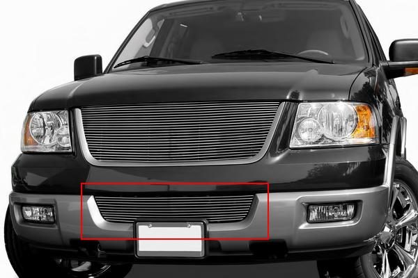 Precision grilles - 03 expedition classic billet bumper grille - 804064