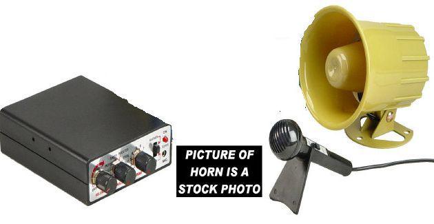 Horn electronic 9 animals, 10 sirens & p.a. system wolo model 345