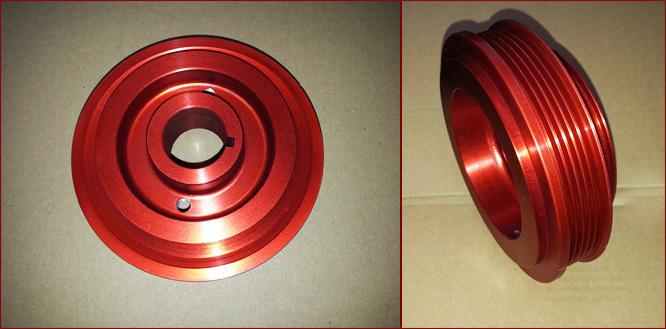 Toyota celica st205, st185 - 3sgte - alloy crankshaft pulley pa9 alloy red