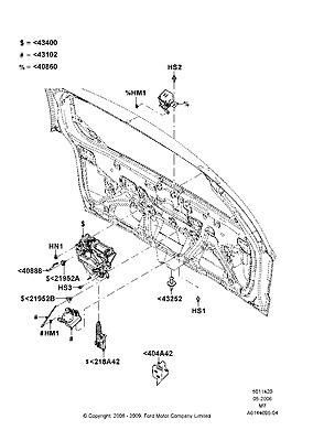 6l8z14b350a actuator assy 07 escape hybrid