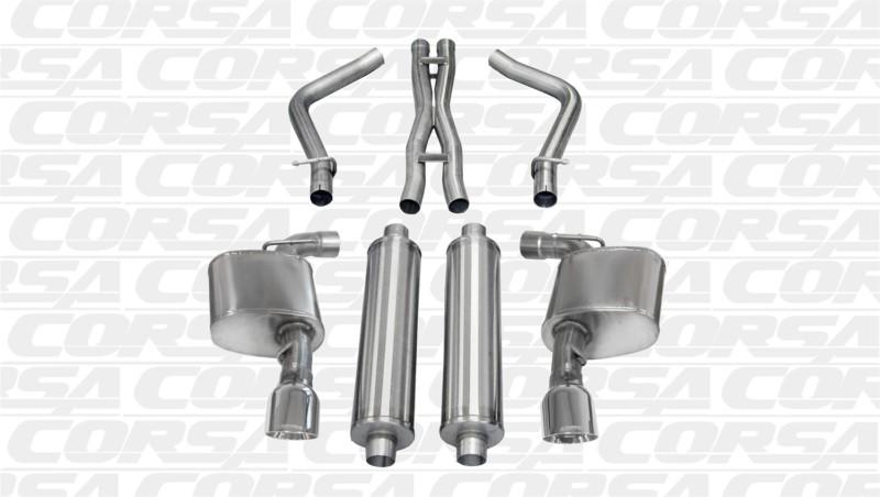 Corsa performance 14464 xtreme cat-back exhaust system 12-13 charger