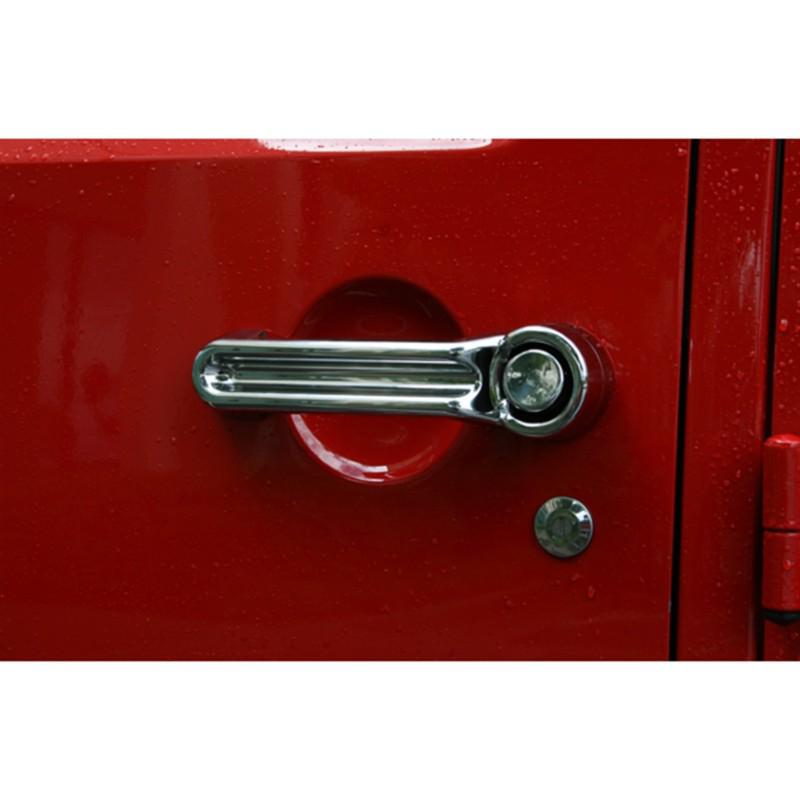 Rugged ridge 13311.12 chrome door handle cover 07-13 wrangler