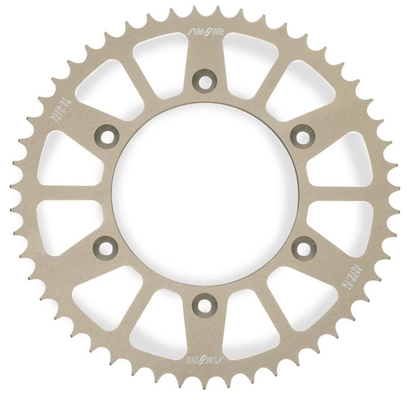 Sunstar triplestar aluminum rear sprocket - 51t  5-355951