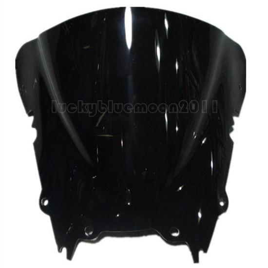 Black dark smoke windscreen windshield for yamaha yzf r6 yzf 600 98-02 