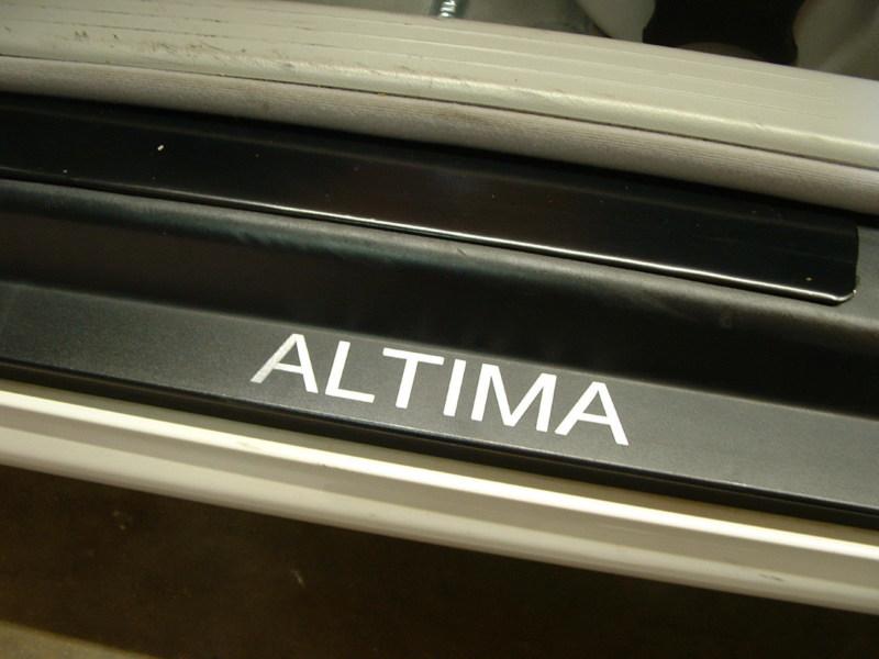 (2) door step decal sticker badge accent "altima"