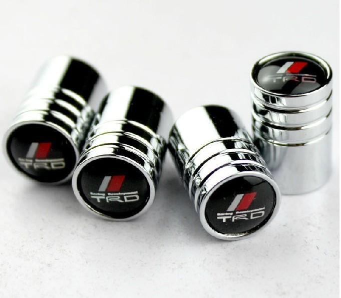 Automotive toyota trd modified metal valve cap × 4#