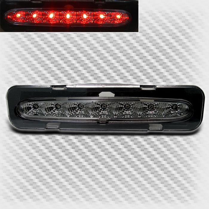 Smoked 00-05 eclipse full led third 3rd brake tail light rear smoke lamp set