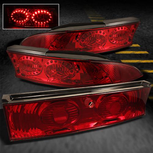 95-99 mit. eclipse redline led tail lights +trunk pcs lamps left+right