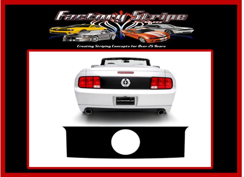 Mustang rear blackout panel 2010-2013 3m vinyl decal factory stripe
