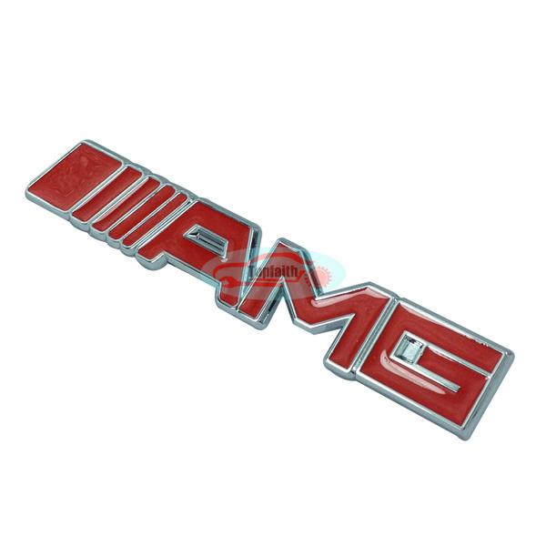Red metal hood front grille grill badge emblem for amg 32 55 63 e s c cl gl clk