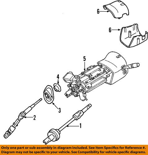 Gm oem 25815601 steering column-lower seal