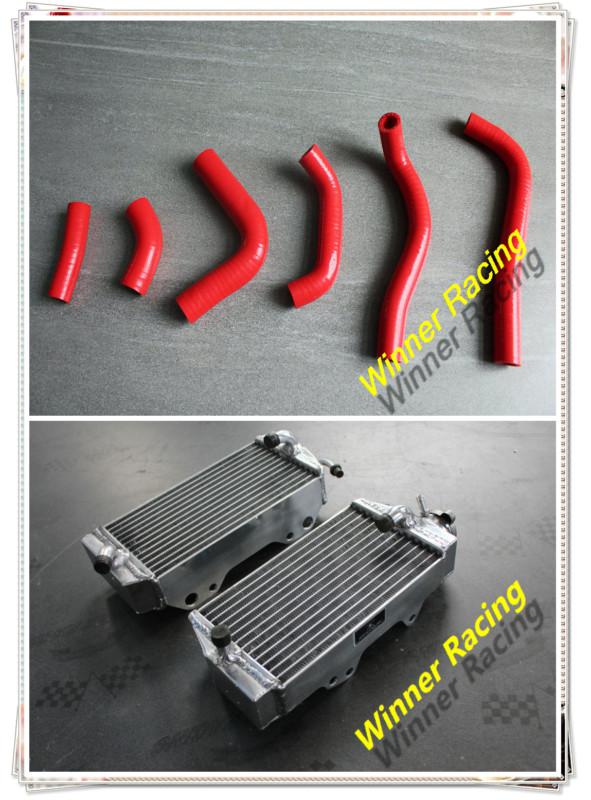 40mm honda crf450r crf 450r 2002 2003 2004 aluminum alloy radiator+silicone hose