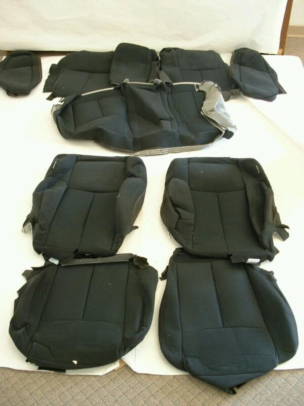 Oem nissan maxima 2009-2012 seat covers genuine nissan black cloth 