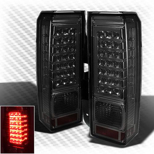 Smoked 06-09 hummer h3 led tail lights brake lamp pair brand new taillights set