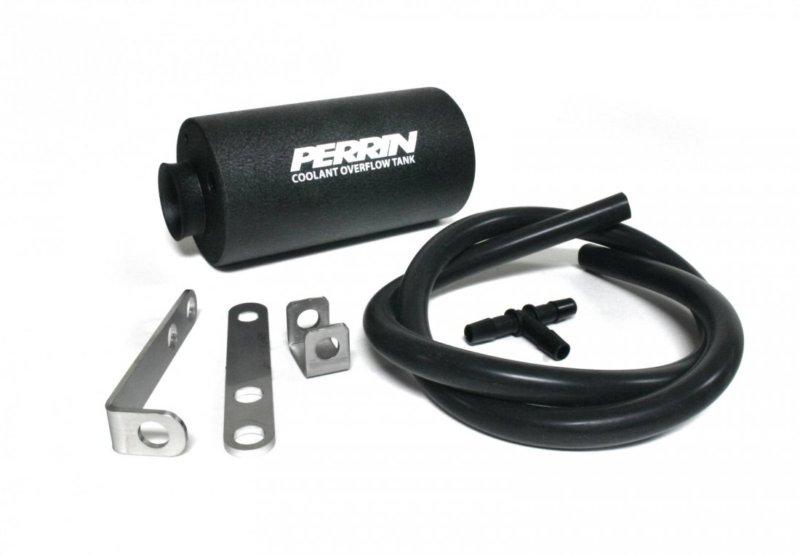 Perrin performance black coolant overflow tank subaru wrx or sti 2002-2013