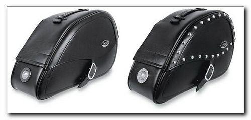 Saddlemen 3501-0461-leb teardrop drifter saddlebag w/led harley xl 94-12