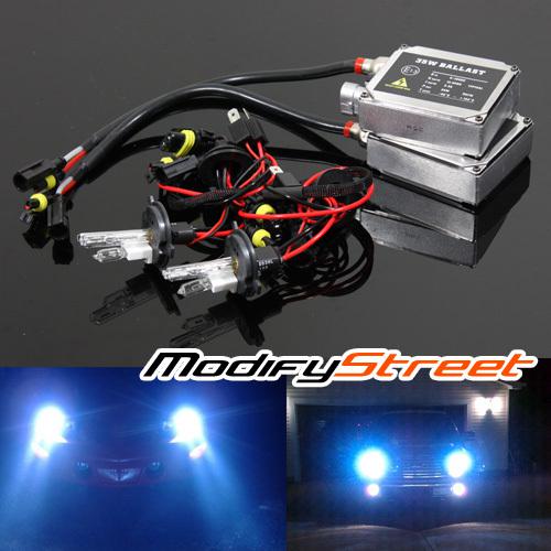 H4/9003/hb2 10000k blue h4-2 single xenon ac ballast hid low beam headlights kit