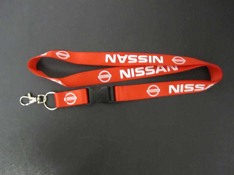 Nissan red lanyard cell phone key chain strap quick release 240sx g35 g37 350z