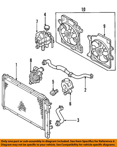 Ford oem 9l8z-8501-a water pump/engine water pump