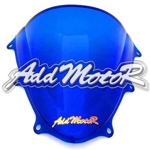 Blue windscreen double bubble windshield for gsxr600 gsx-r600 750 11-12