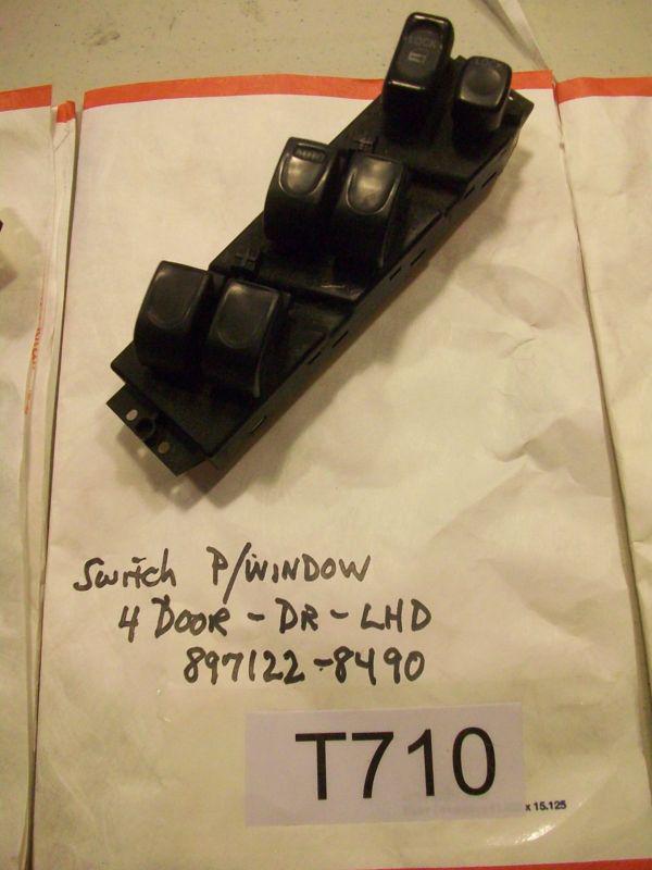 1999 trooper master window switch p/window 4 door-dr-lhd pt# 897122-8490  #t710