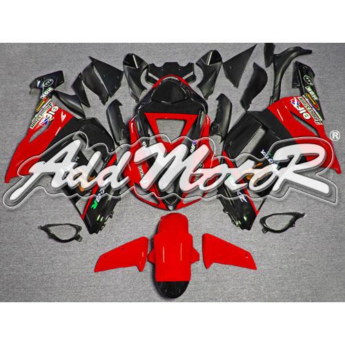 For zx-6r 2007 2008 zx6r injection molded fairing red black 6731s