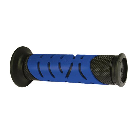 Progrip 719 dual density grips 7/8 inch handlebars wire tie grooves blue / black