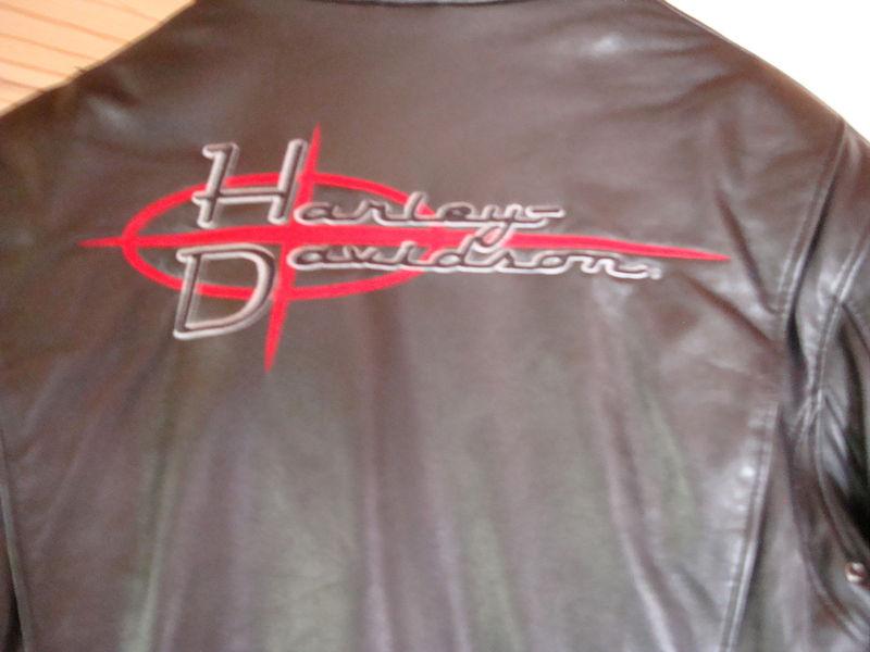 Harley davidson leather with zip out lining mens large 