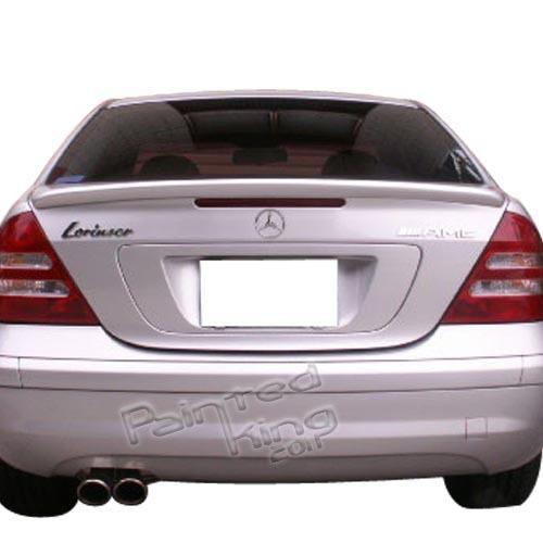 Painted mercedes benz w203 c-class l-type trunk spoile 01-07