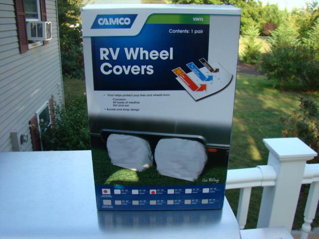 Camco rv wheel covers 30-32"  artic white