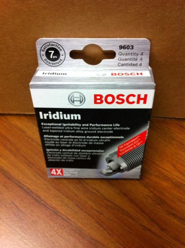 New 4 bosch 9603 iridium ultra fine wire premium spark plug oem