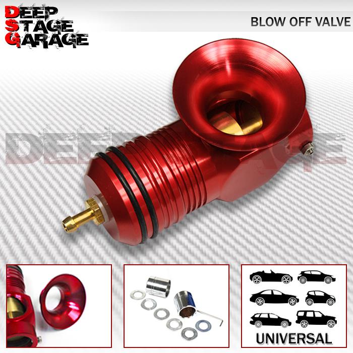 Type-h rfl universal anodized aluminum 30-psi turbo blow off valve jdm red