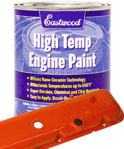 Eastwood chevrolet chevy orange high temp ceramic engine paint quart