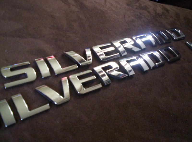 2010-2013 chevrolet silverado lt script lettering emblems nameplates