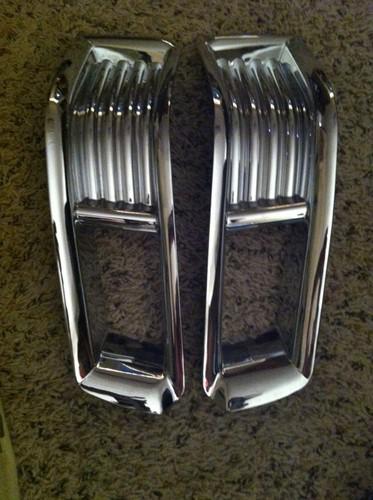 Cadillac cts without fog lights hlb62835 chromed abs covers trim 2007-2010