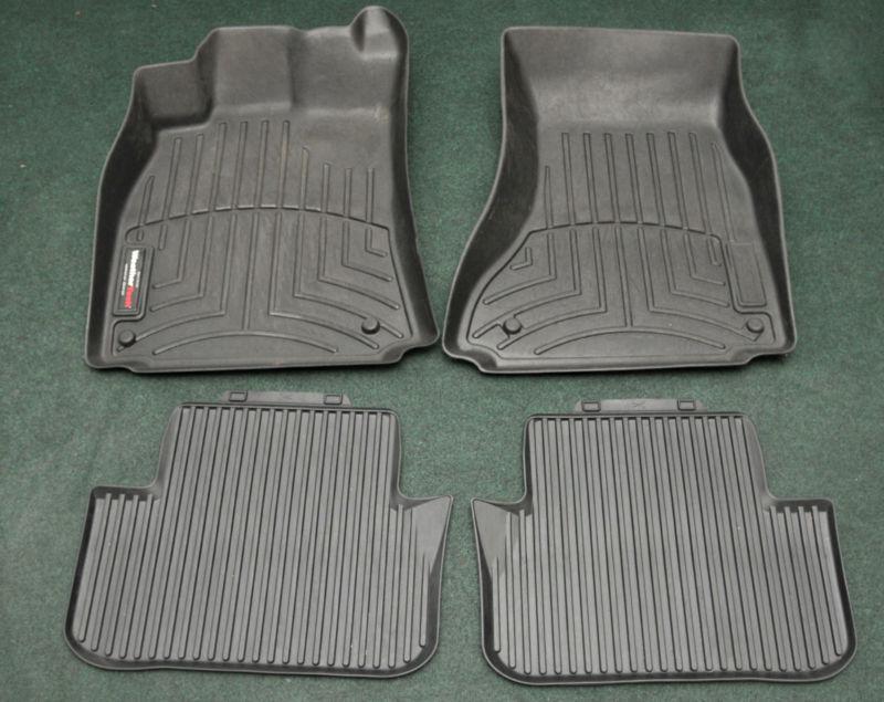 Audi a4 weathertech® front floor mat floorliner & rear rubber mats all-weather