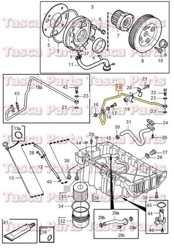 Brand new oem inlet oil line 2001-2009 volvo s60 s80 v70 v70xc xc90 #8699504