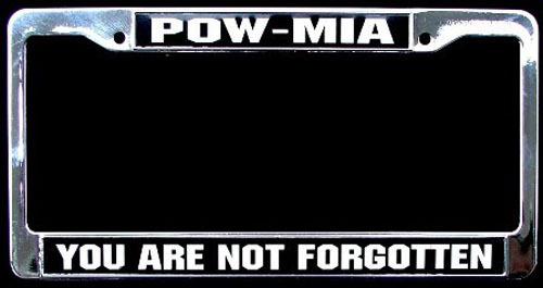 New license plate frame - pow/mia - you /are not forgotten. 25013 free shipping