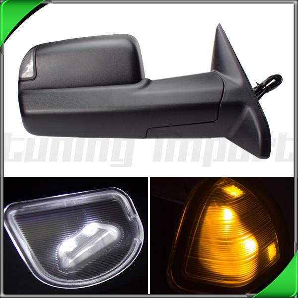 12 ram 3500 right towing mirror ch1321333 power heated puddle lamp w.turn signal