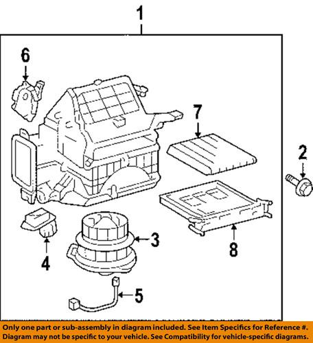 Toyota oem 8710347050 blower motor/hvac blower motor