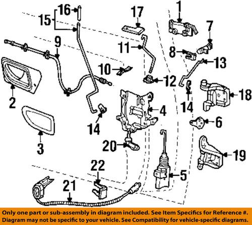 Mazda oem zzs066820 front door-lock switch