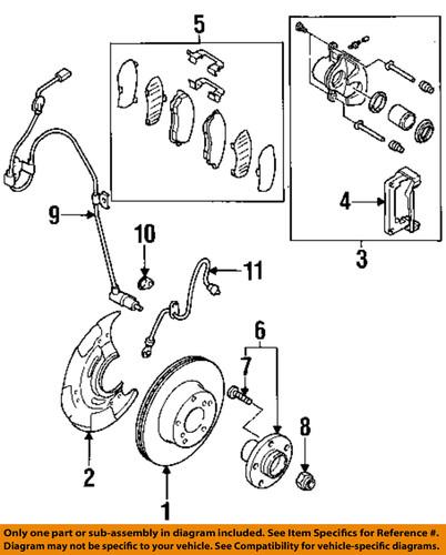 Subaru oem 26225ae001 disc brake caliper bracket/brake caliper bracket