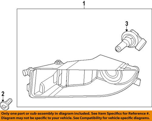 Volkswagen oem 5c5941700a fog light-fog lamp assembly