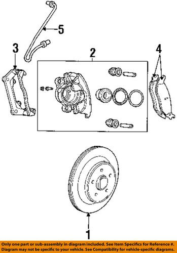 Dodge oem 52009458af drum brake hydraulic hose/brake hose, rear