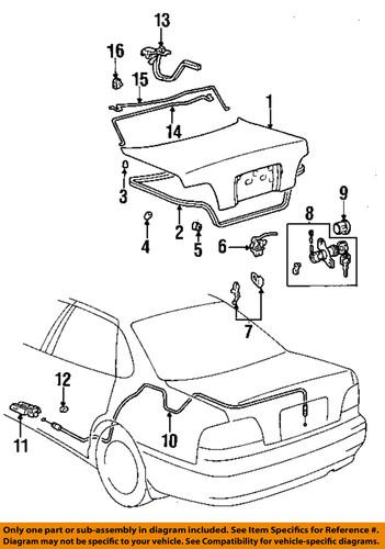 Toyota oem 64610ac010 trunk/trunk part/trunk lock actuator motor