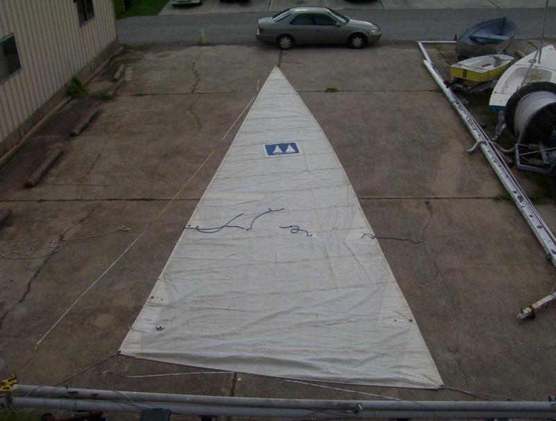 Boaters resale shop of tx 1309 1727.92 mainsail w 45-6 luff "elvstrom" sailmaker