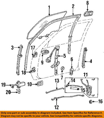 Toyota oem 69820aa020 window regulator